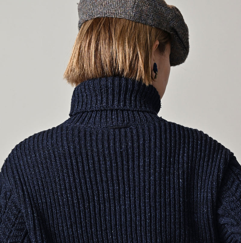 45R Indigo Tamatebako Turtleneck - Image 13