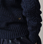 45R Indigo Tamatebako Turtleneck