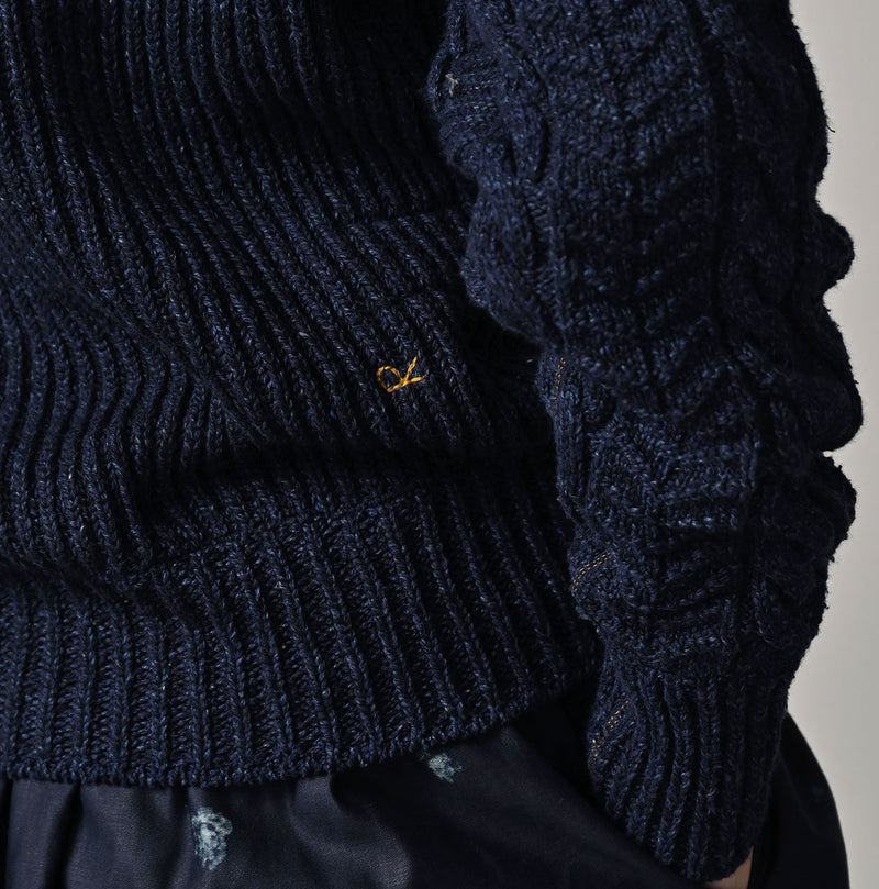 45R Indigo Tamatebako Turtleneck - Image 14