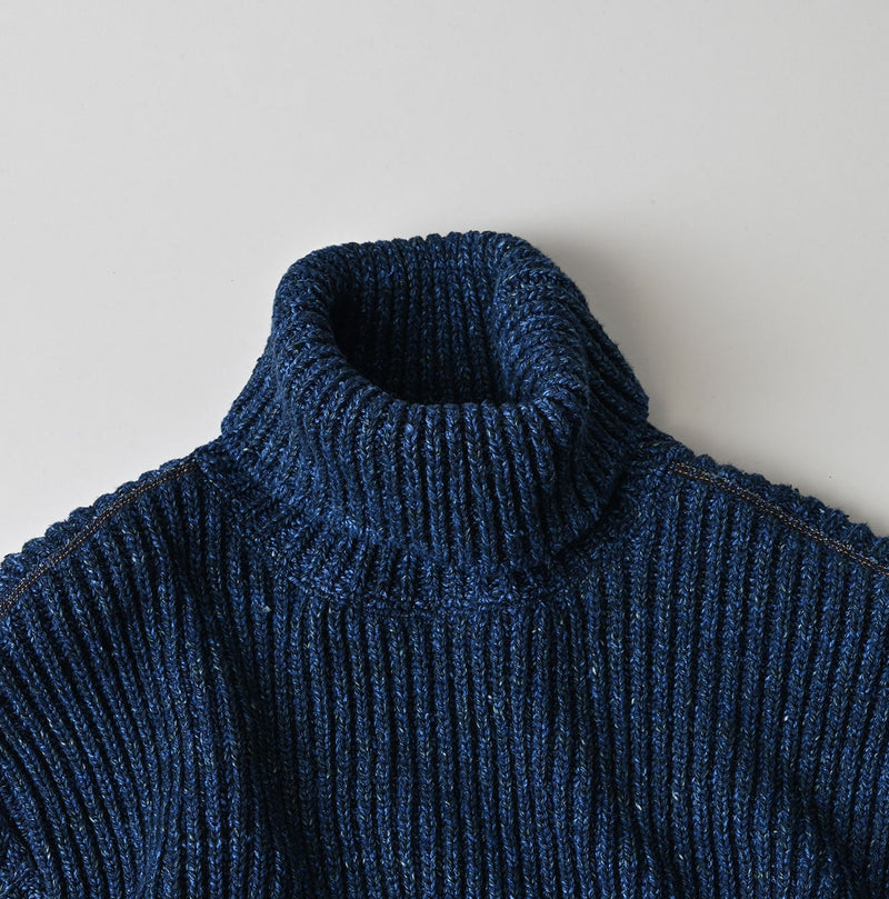 45R Indigo Tamatebako Turtleneck - Image 16
