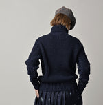 45R Indigo Tamatebako Turtleneck