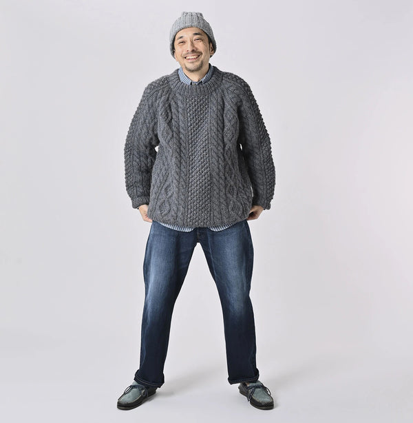 45R Cashmere 908 Aran Sweater
