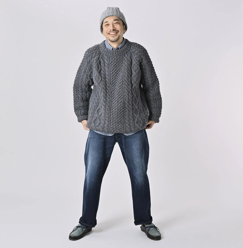 45R Cashmere 908 Aran Sweater - Image 6