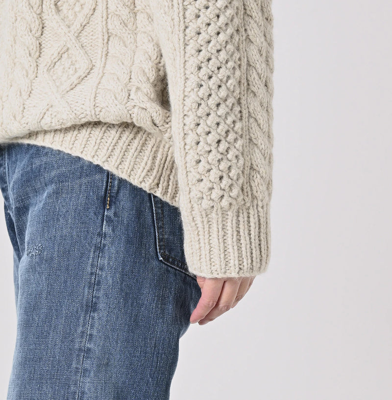 45R Cashmere 908 Aran Sweater - Image 16