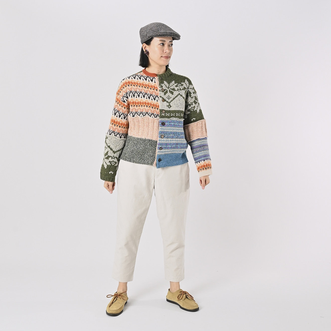 45R Tamatebako Patchwork Cardigan