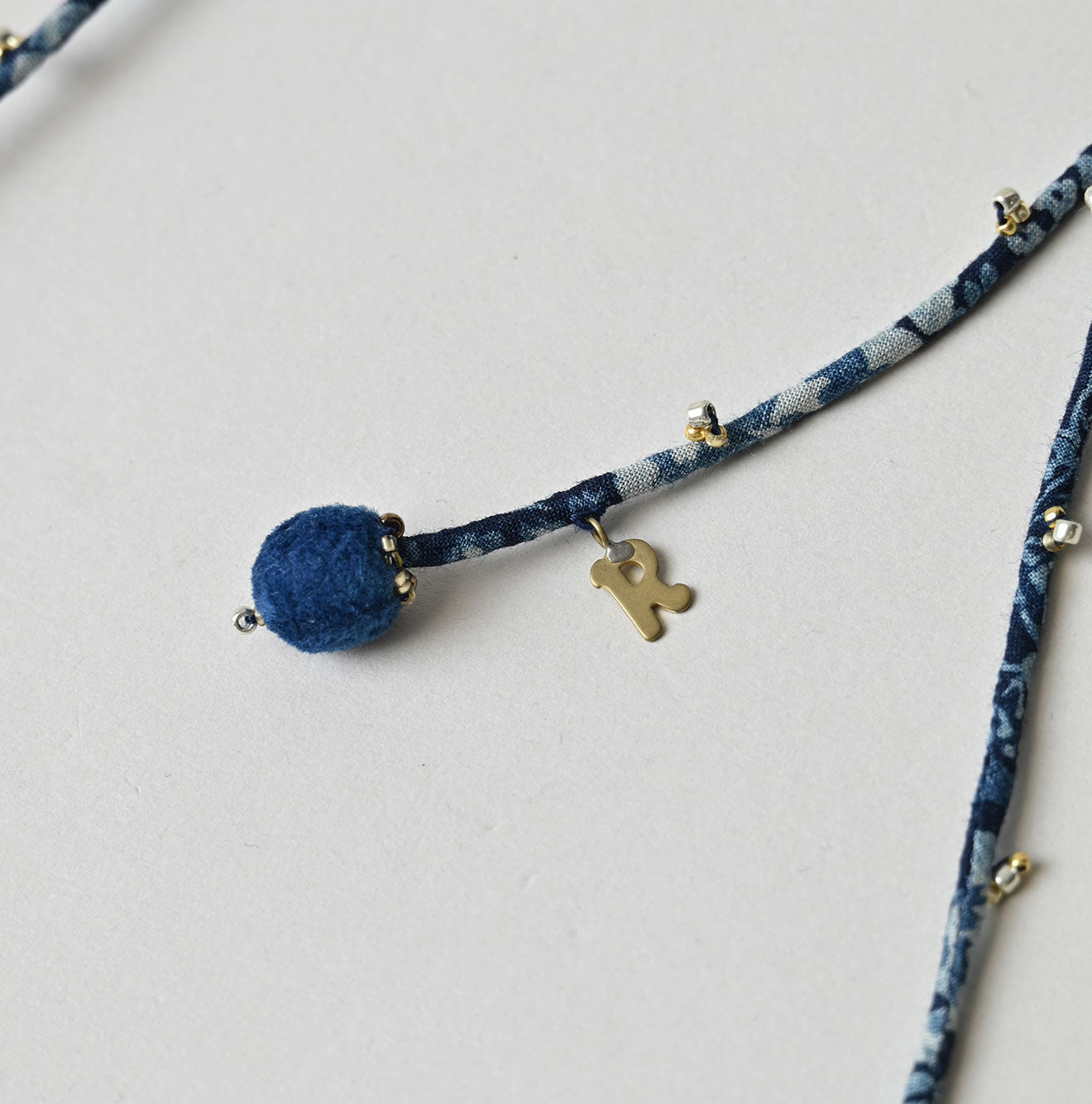 45R Ai Indigo Velvet Necklace - Image 8