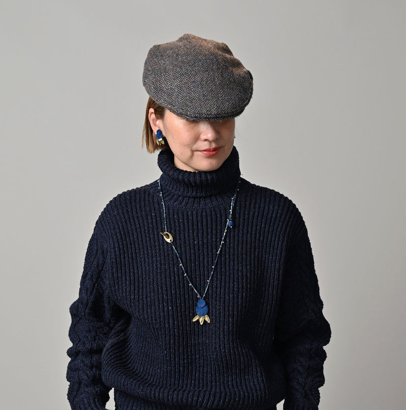 45R Ai Indigo Velvet Necklace