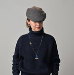 45R Ai Indigo Velvet Necklace