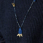 45R Ai Indigo Velvet Necklace