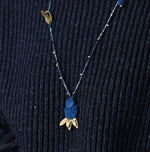 45R Ai Indigo Velvet Necklace
