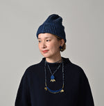 45R Ai Indigo Velvet Necklace