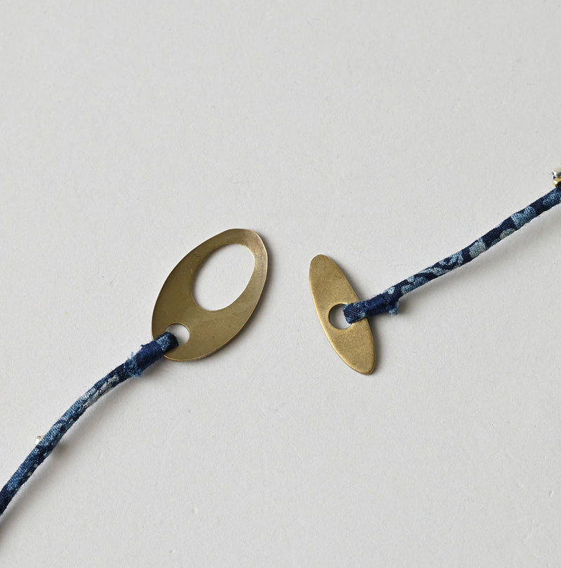 45R Ai Indigo Velvet Necklace