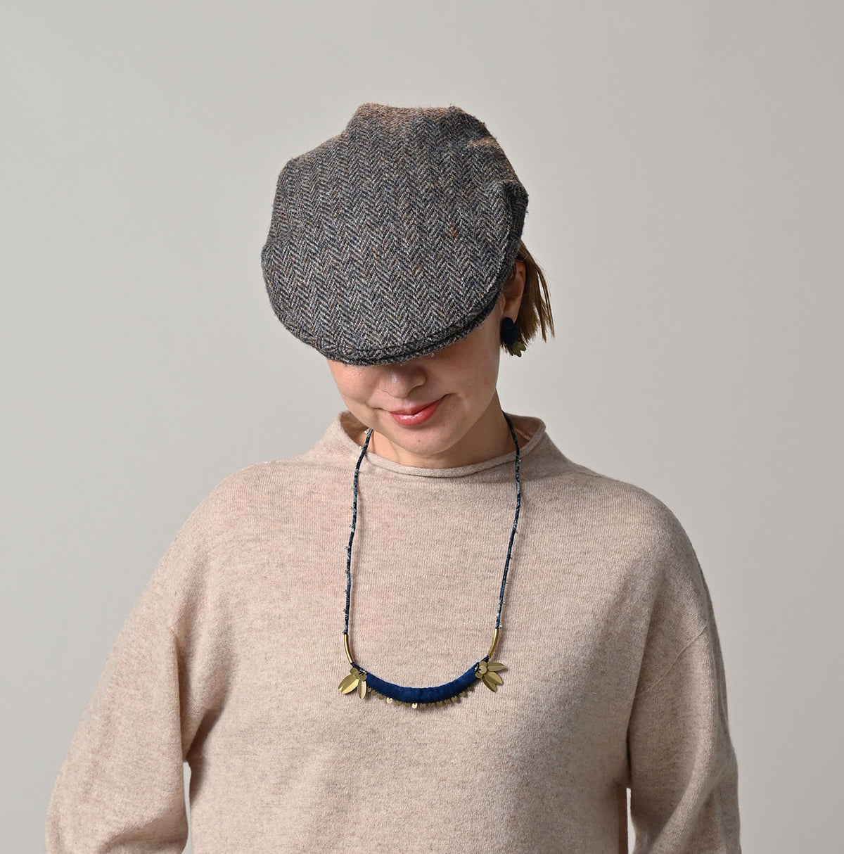 45R Ai Indigo Velvet Choker