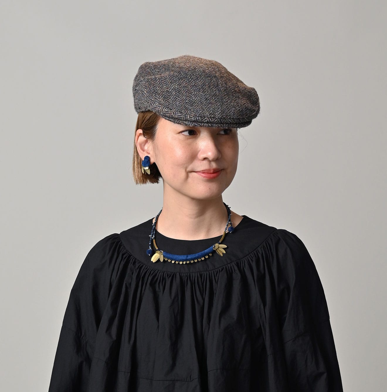 45R Ai Indigo Velvet Choker