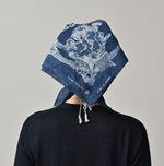 45R Indigo Twill Bouquet Big Bandana