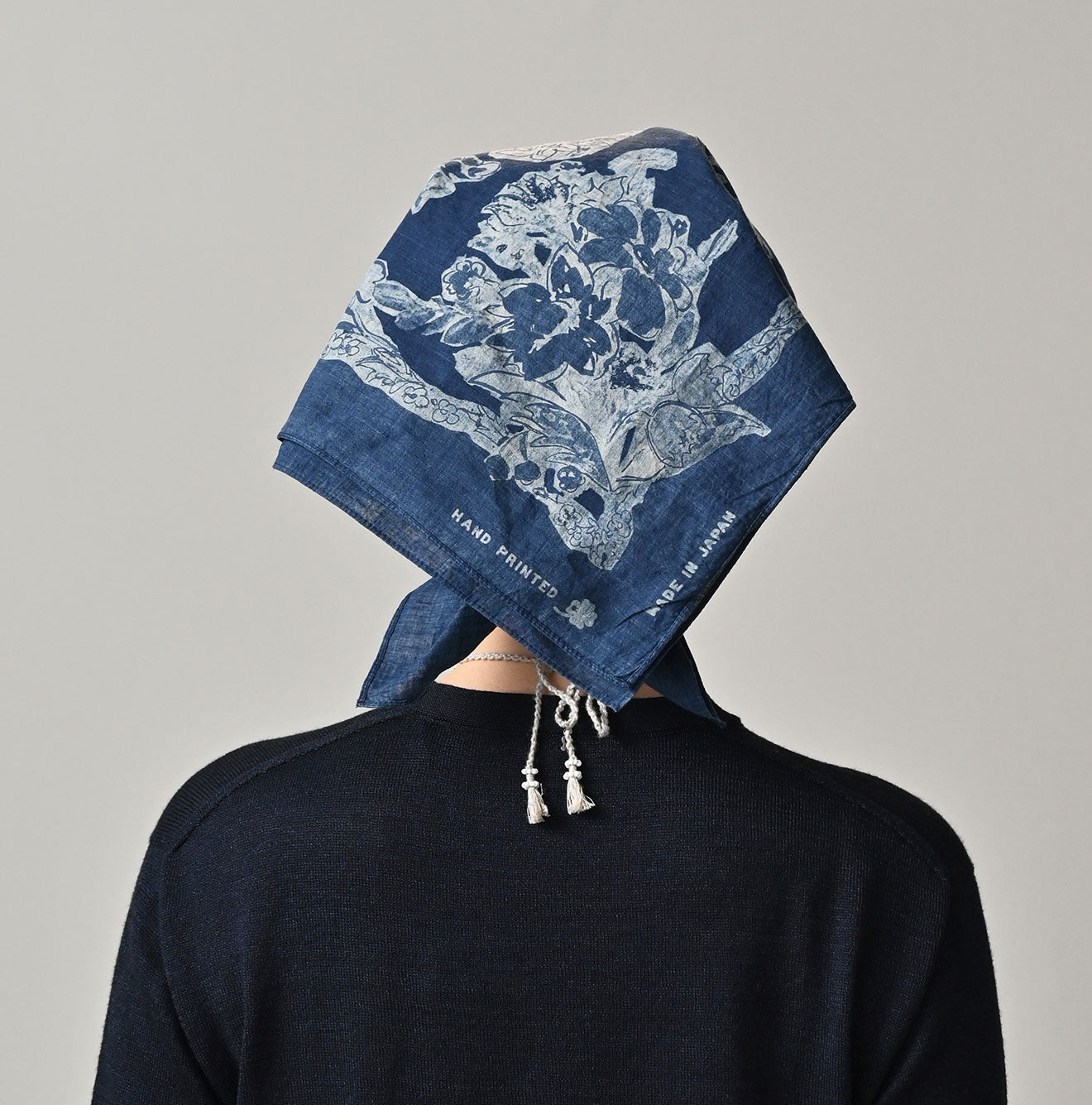 45R Indigo Twill Bouquet Big Bandana
