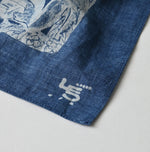 45R Indigo Twill Bouquet Big Bandana