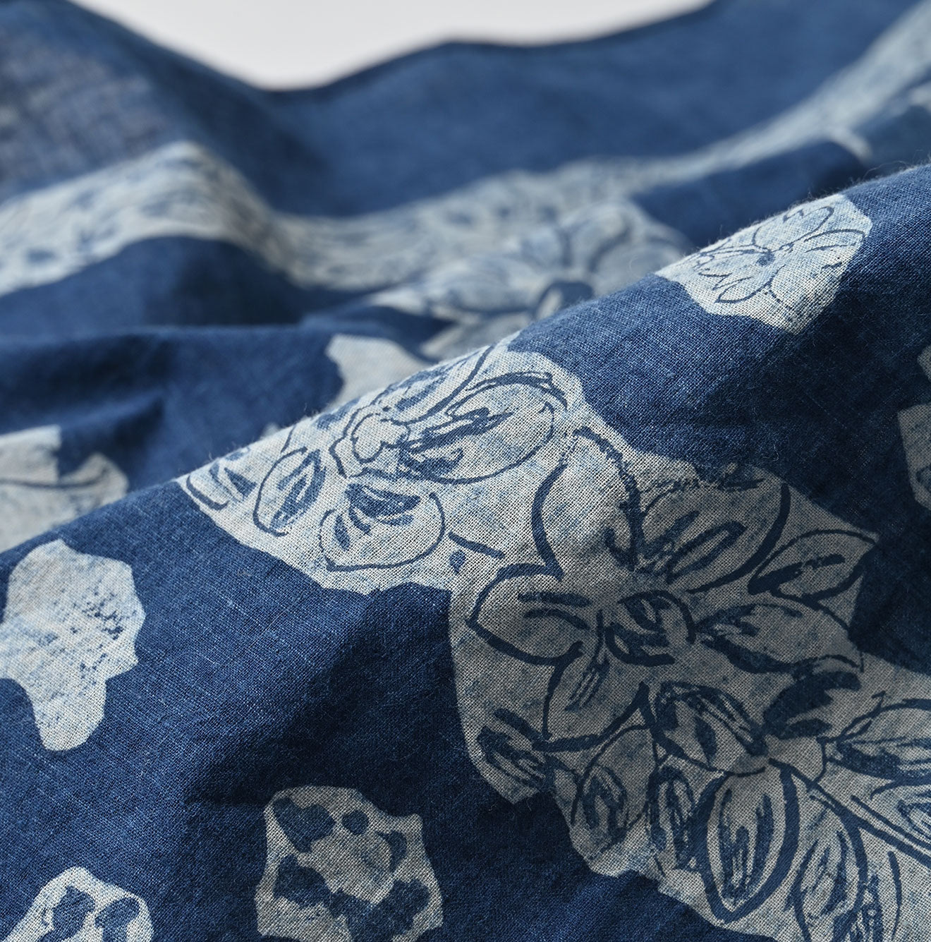45R Indigo Twill Bouquet Big Bandana - Image 2
