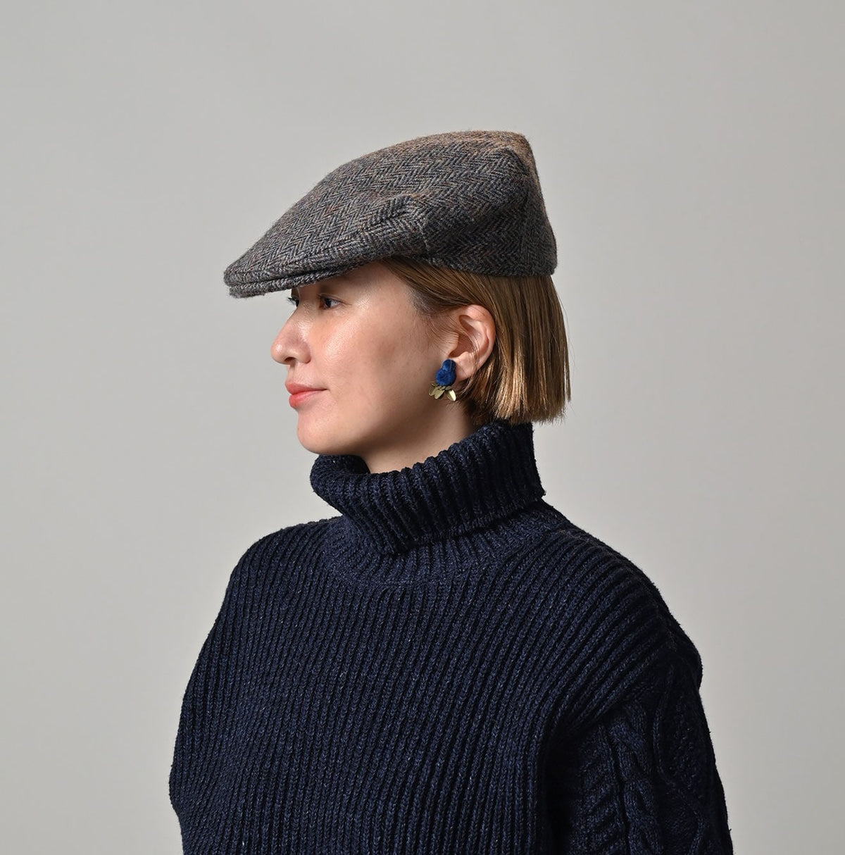 45R Ai Indigo Velvet Earrings