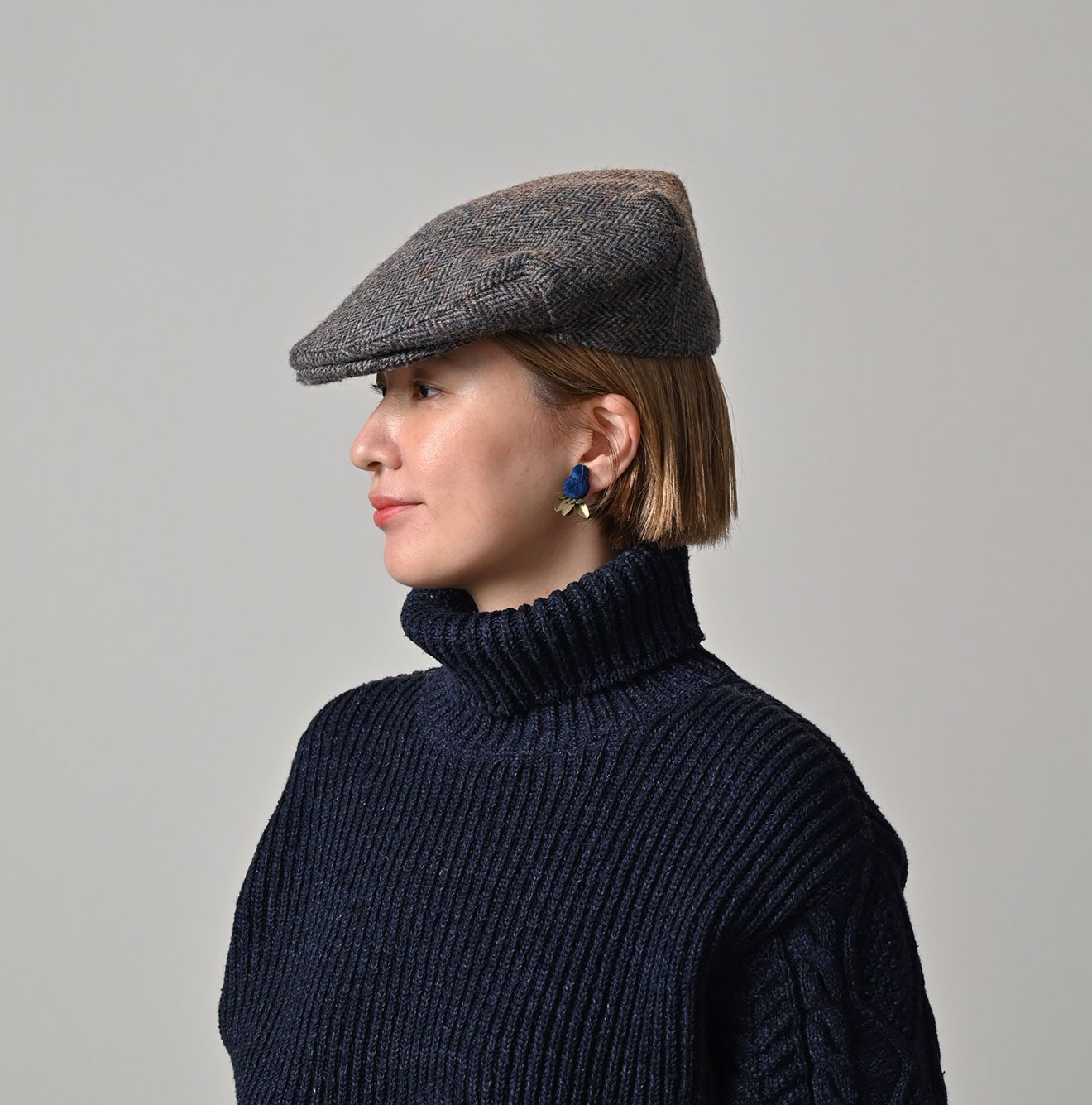 45R Ai Indigo Velvet Earrings