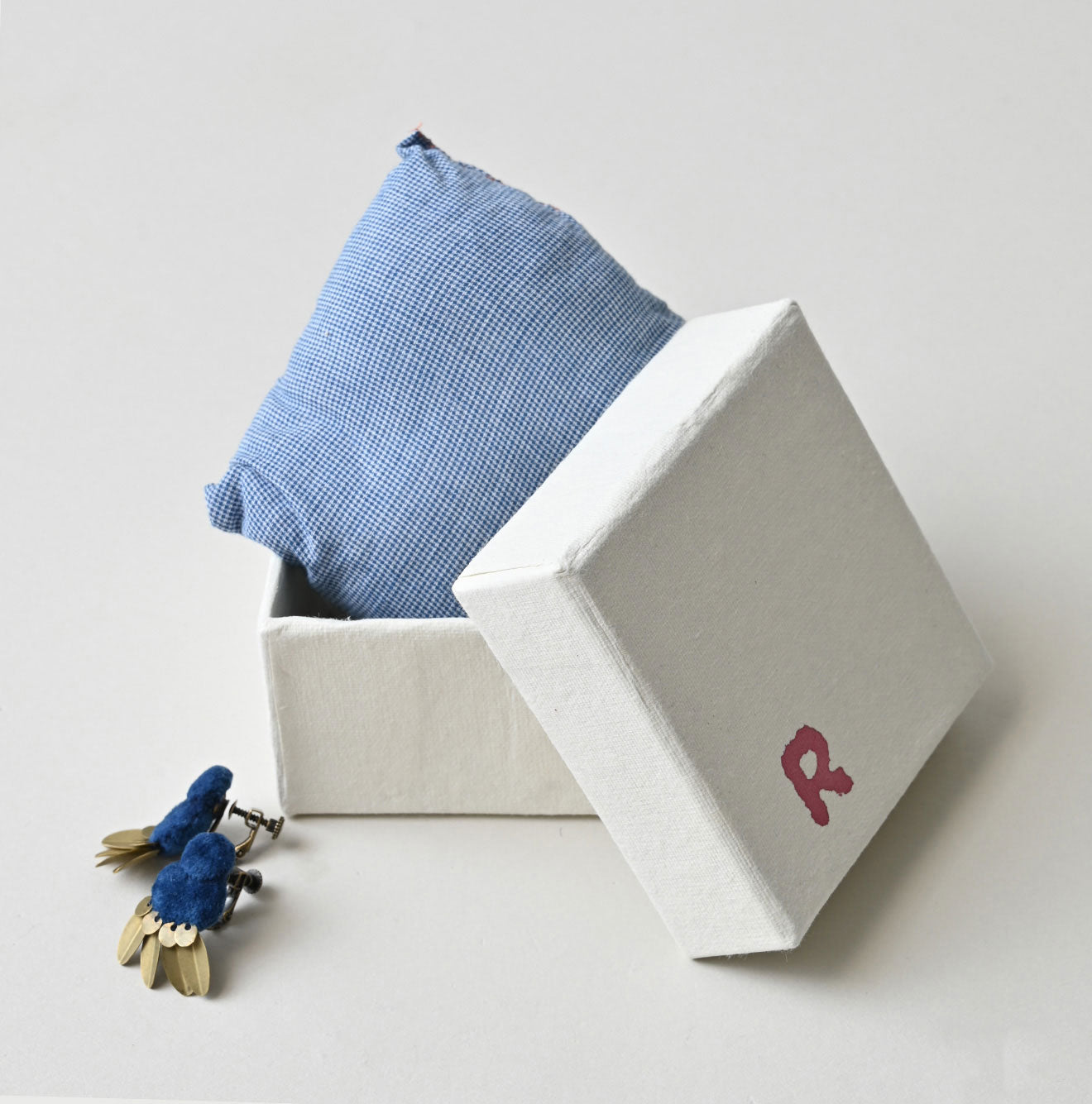 45R Ai Indigo Velvet Earrings