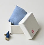 45R Ai Indigo Velvet Earrings