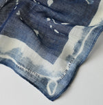 45R Indigo Gauze Twill Picture Book Bandana