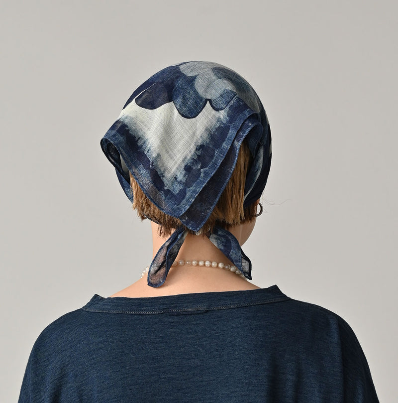 45R Indigo Gauze Twill Picture Book Bandana - Image 7
