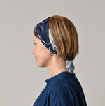 45R Indigo Gauze Twill Picture Book Bandana