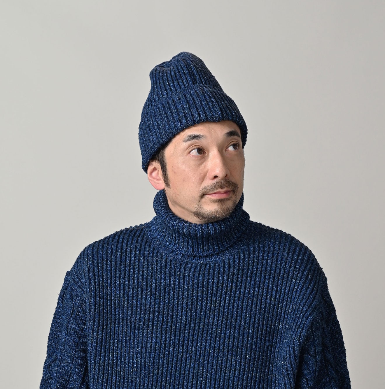 45R Indigo Tamatebako Knit Cap - Image 4