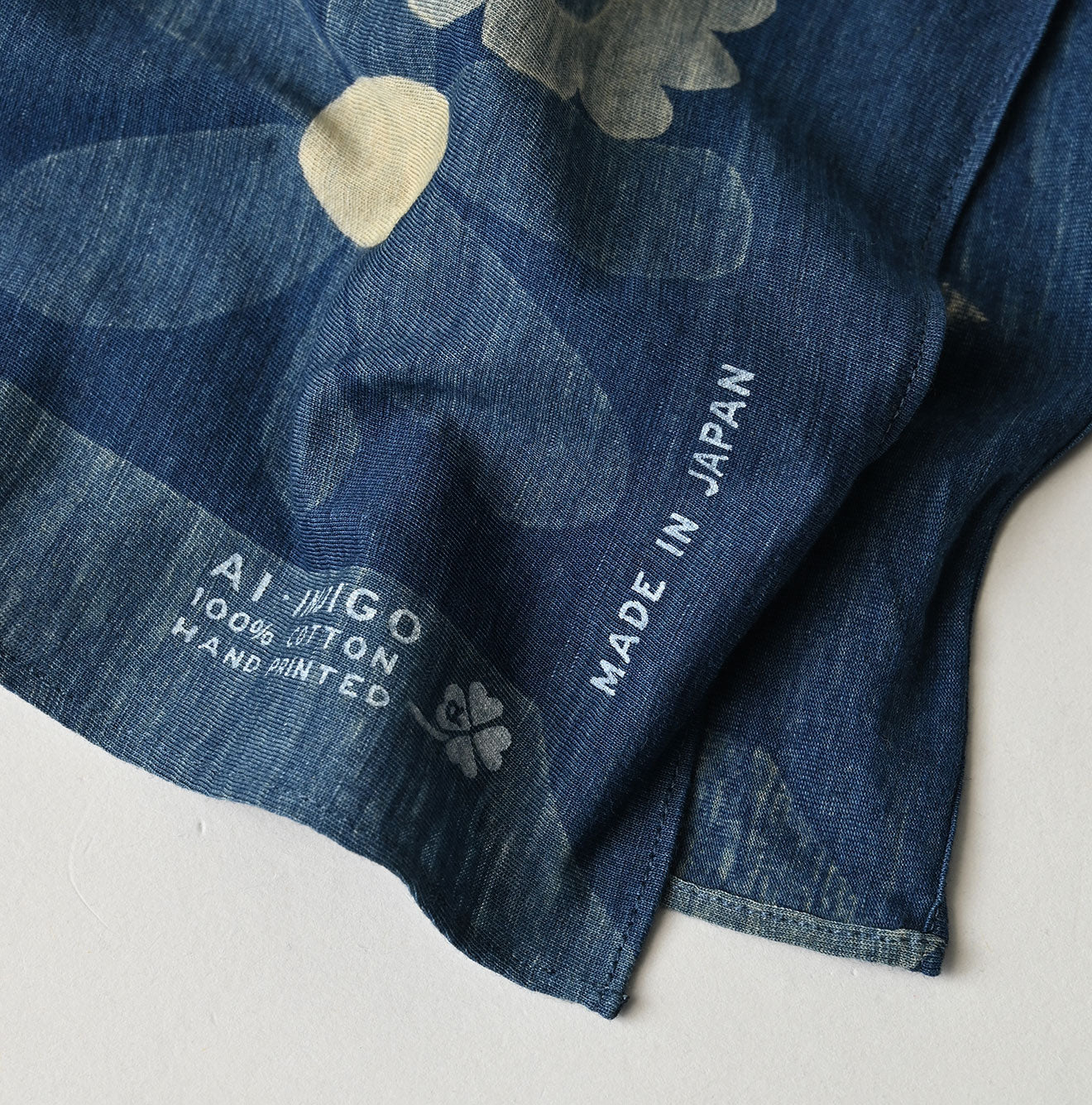 45R Indigo Tenjiku Happy Doodle Bandana