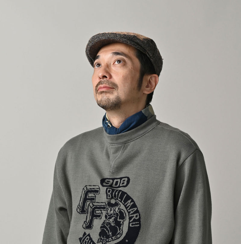 45R Indigo Tenjiku Happy Doodle Bandana