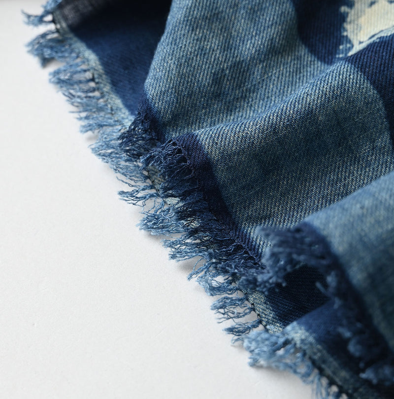 45R Indigo Happy Doodle FUROSHIKii