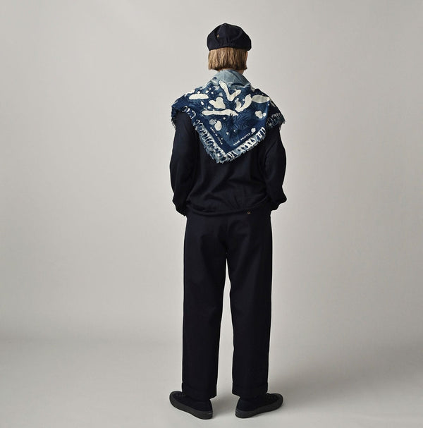 Indigo Twill Snowman FUROSHIKii
