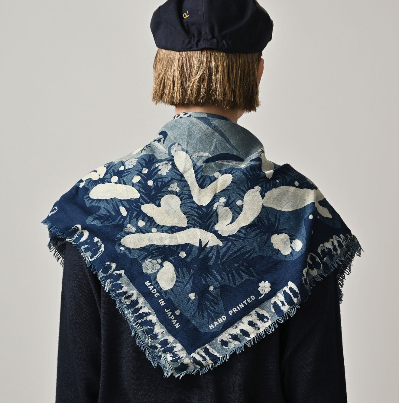 Indigo Twill Snowman FUROSHIKii - Image 5