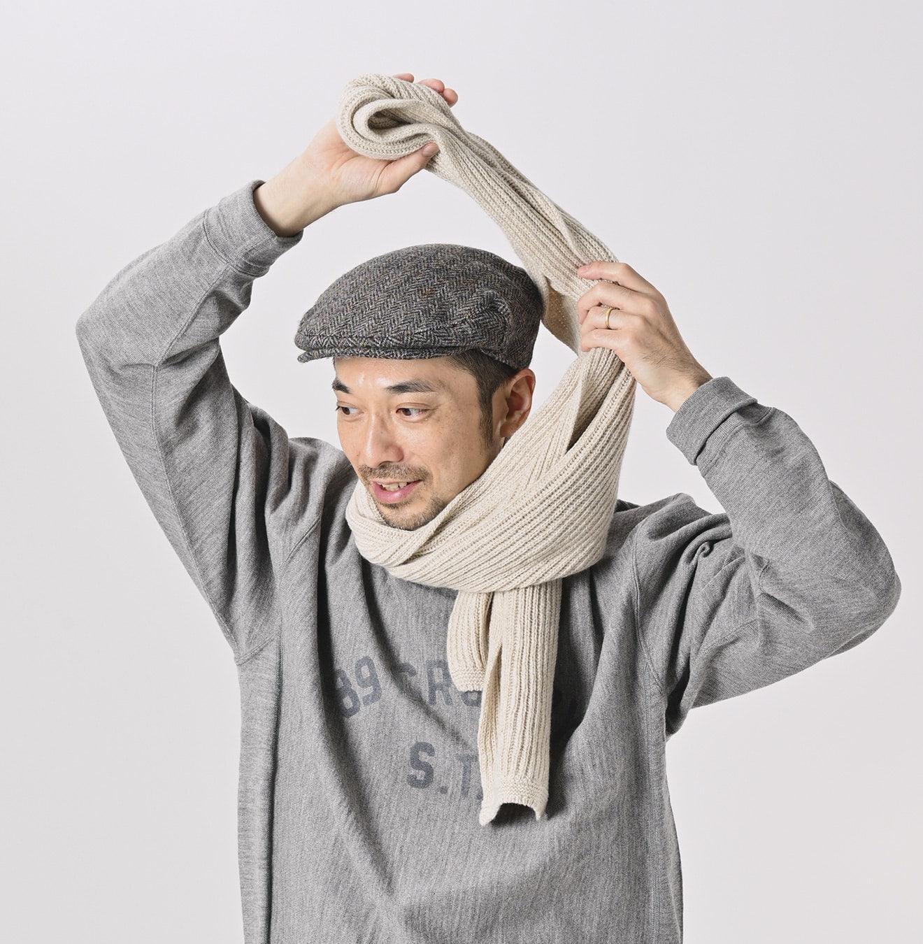 Cashmere Waffle Long Muffler - 45R by 45rpm studio - Image 6