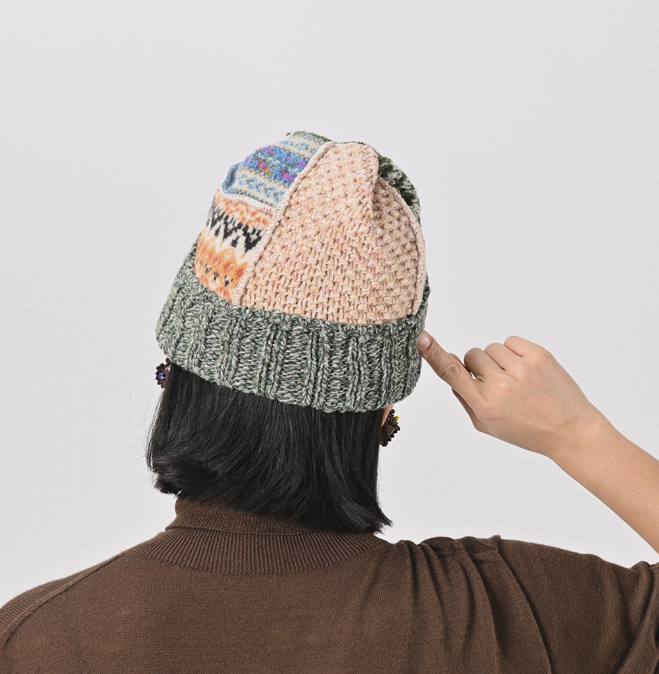 45R Tamatebako Patchwork Knit Cap