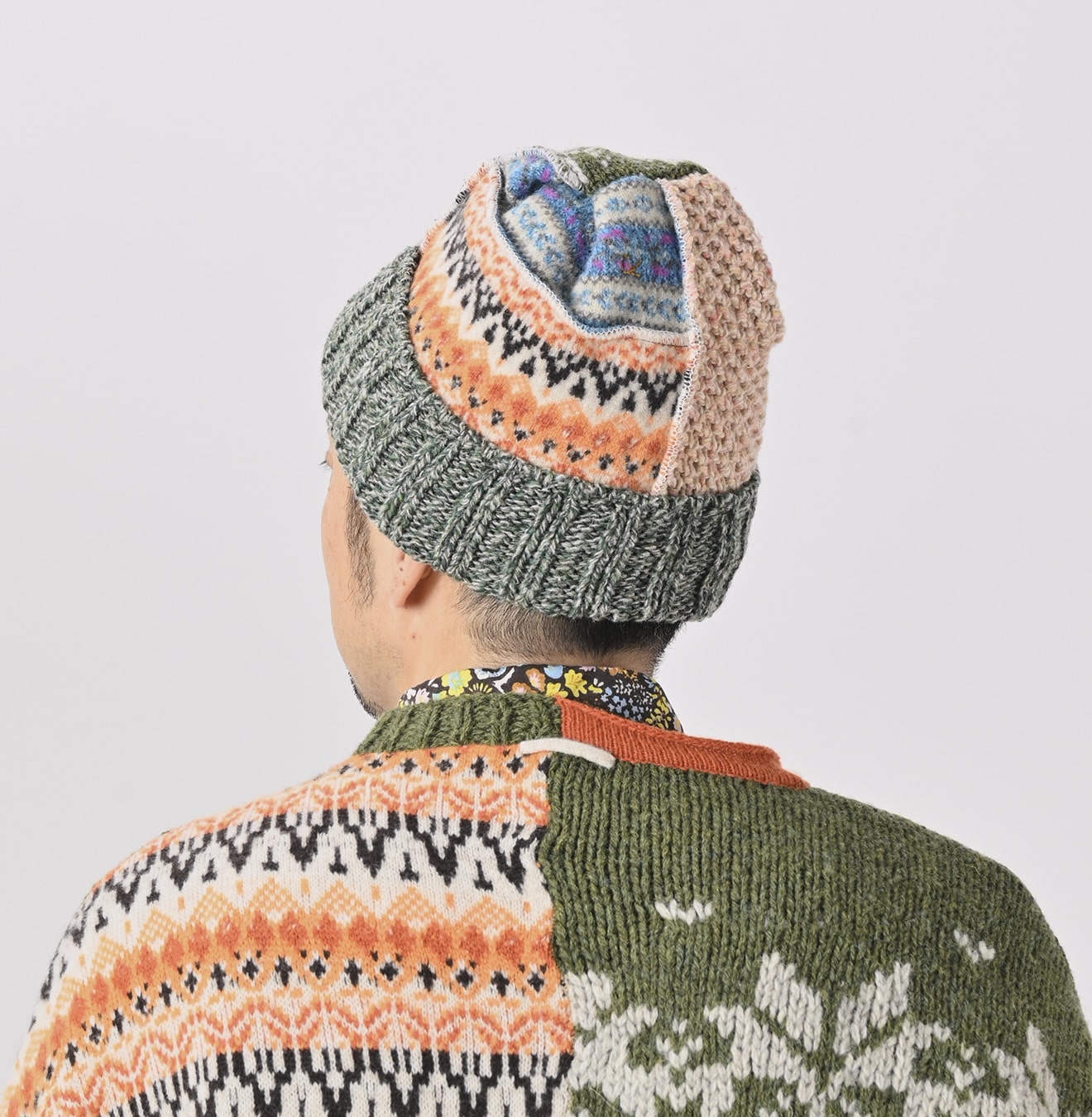 45R Tamatebako Patchwork Knit Cap