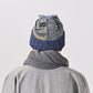 45R Indigo Tamatebako Patchwork Knit Cap