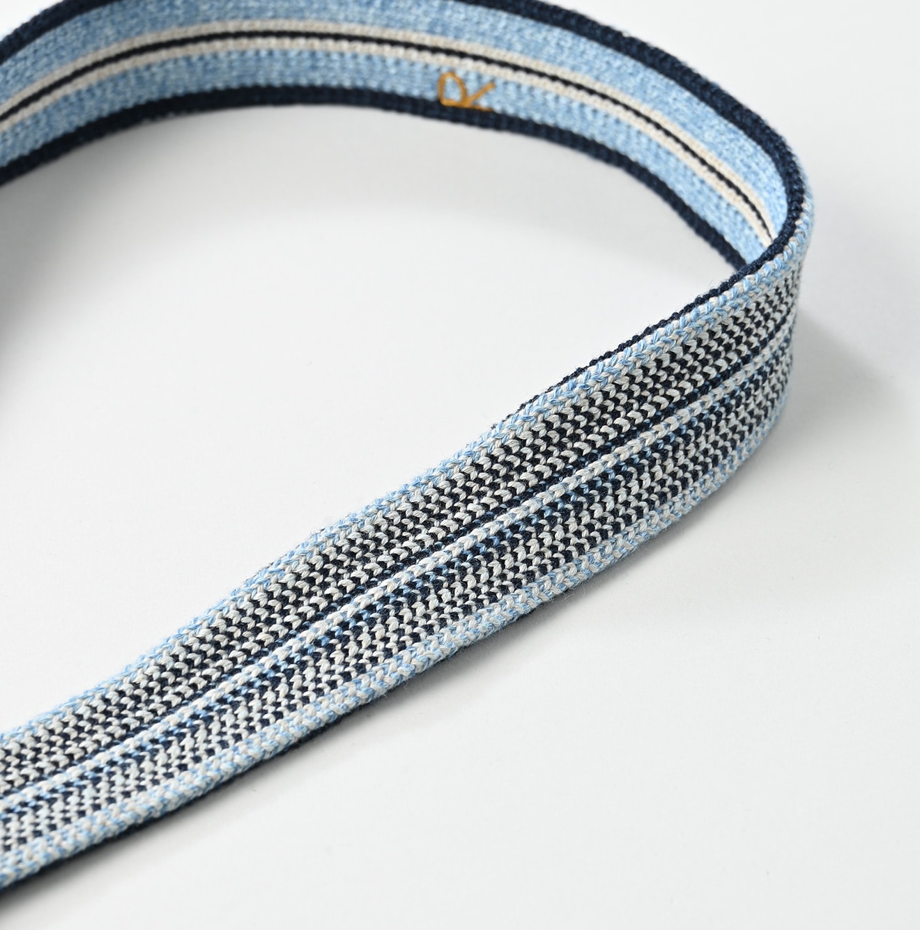 45R Indigo Regimental Knit Belt