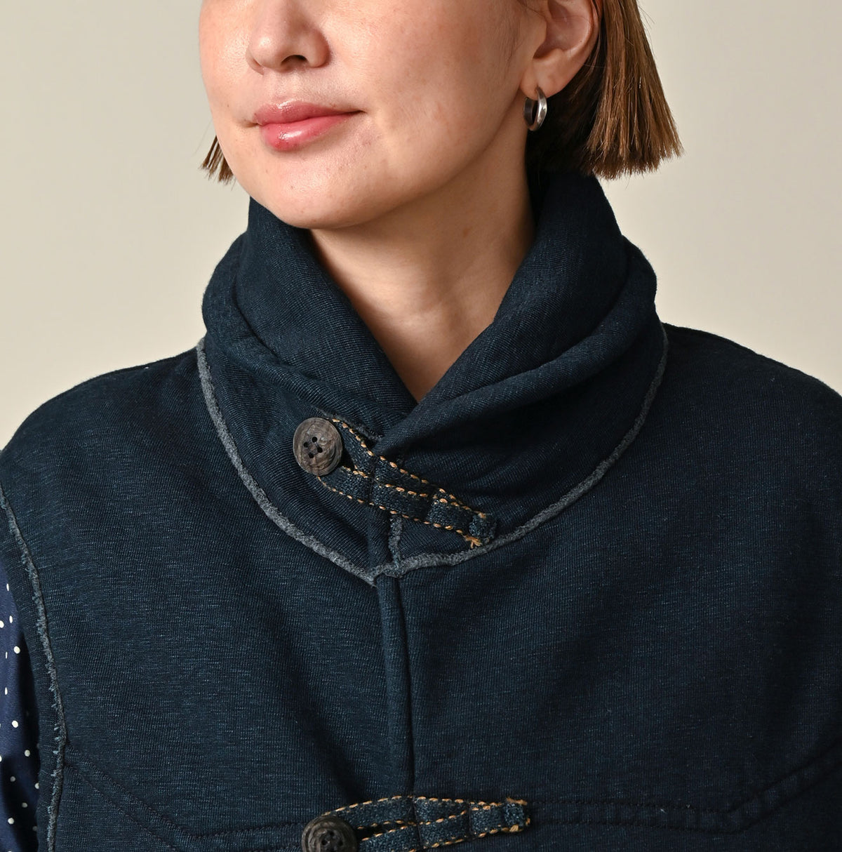 Indigo Hokkaido Fleece 908 Vest (Size 4)