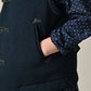 Indigo Hokkaido Fleece 908 Vest (Size 4)