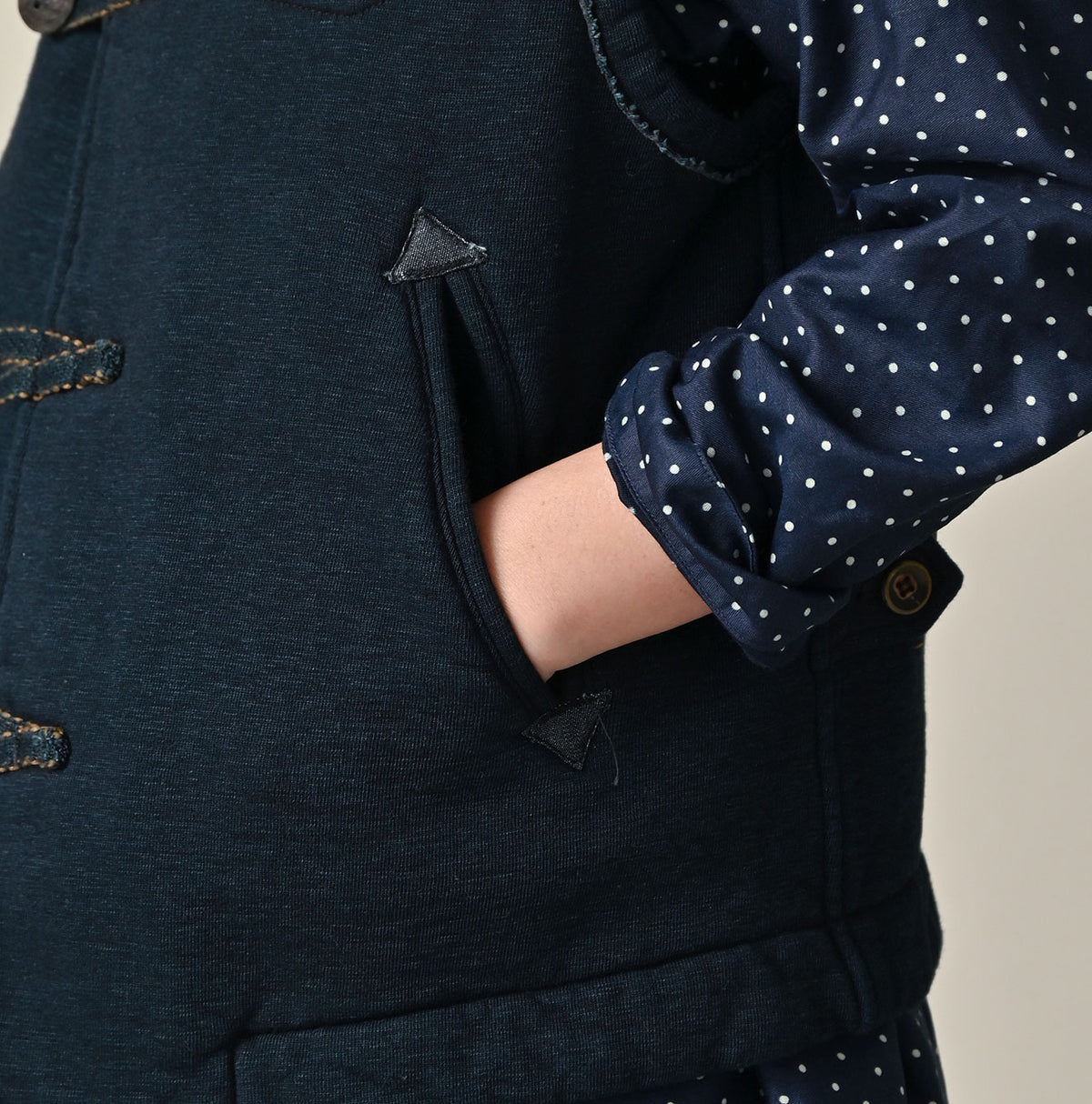 Indigo Hokkaido Fleece 908 Vest (Size 4)