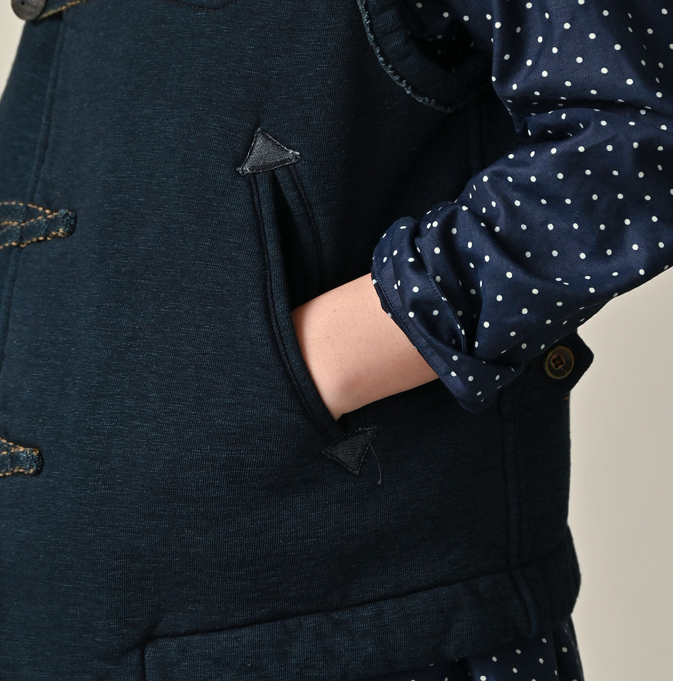 Indigo Hokkaido Fleece 908 Vest (Size 4)