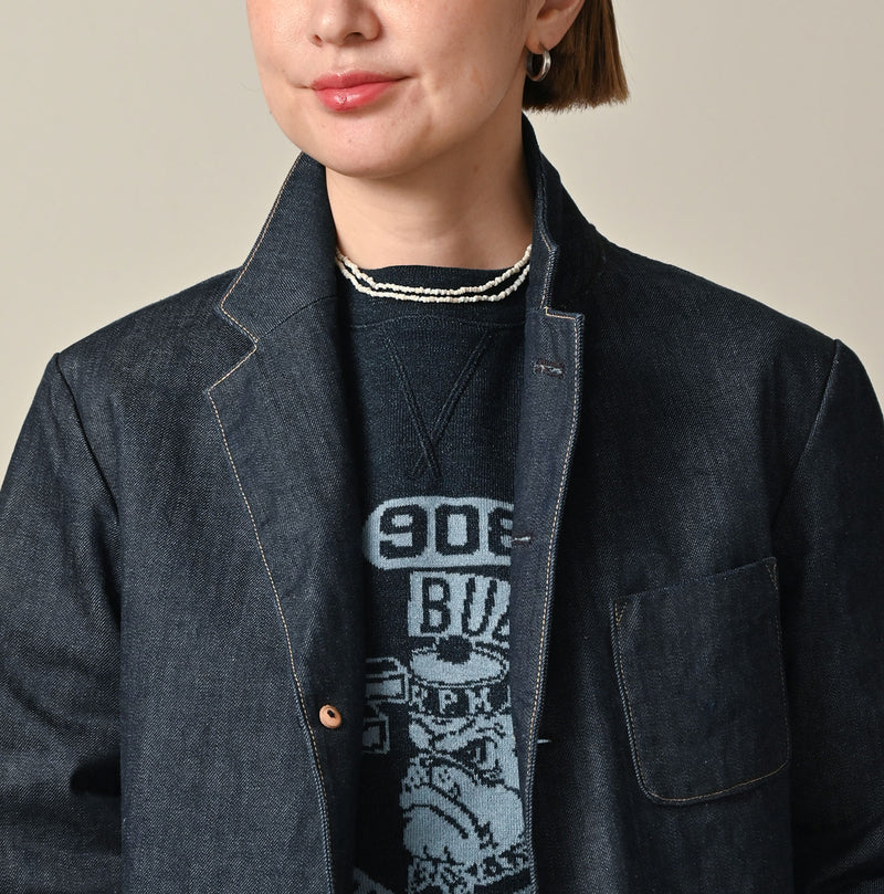 45R Rye Mugi Denim 908 Cardigan Jacket