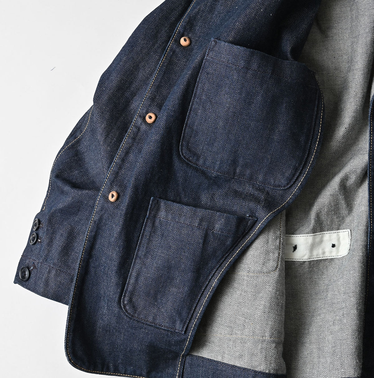 45R Rye Mugi Denim 908 Cardigan Jacket