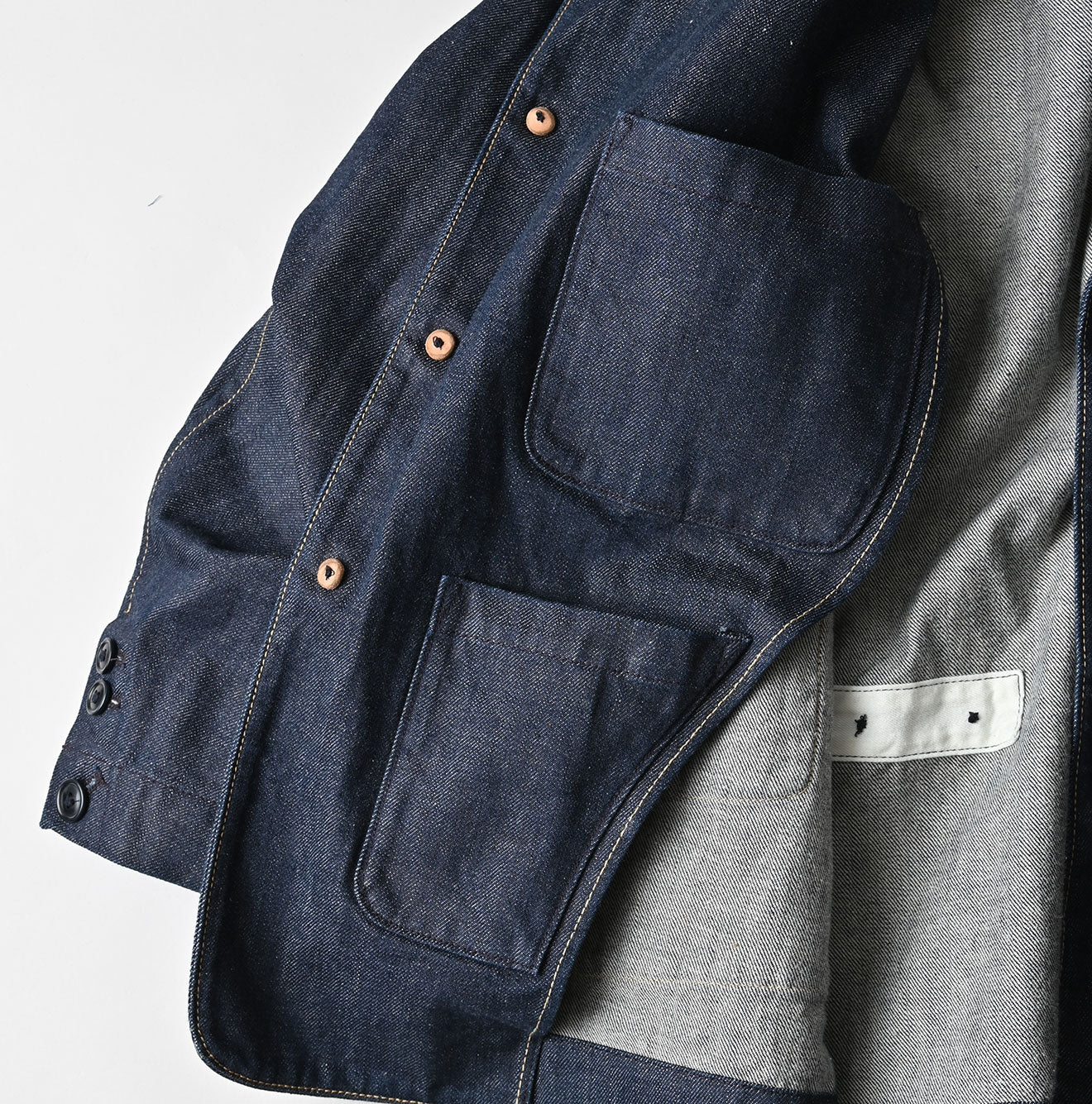 45R Rye Mugi Denim 908 Cardigan Jacket