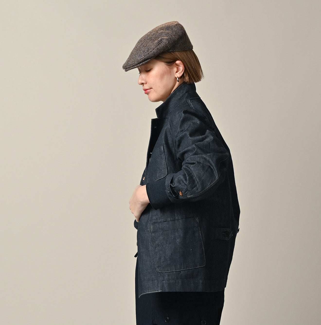 45R Rye Mugi Denim 908 Cardigan Jacket