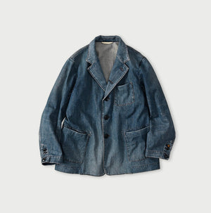 Rye Mugi Denim 908 Cardigan Jacket Distressed