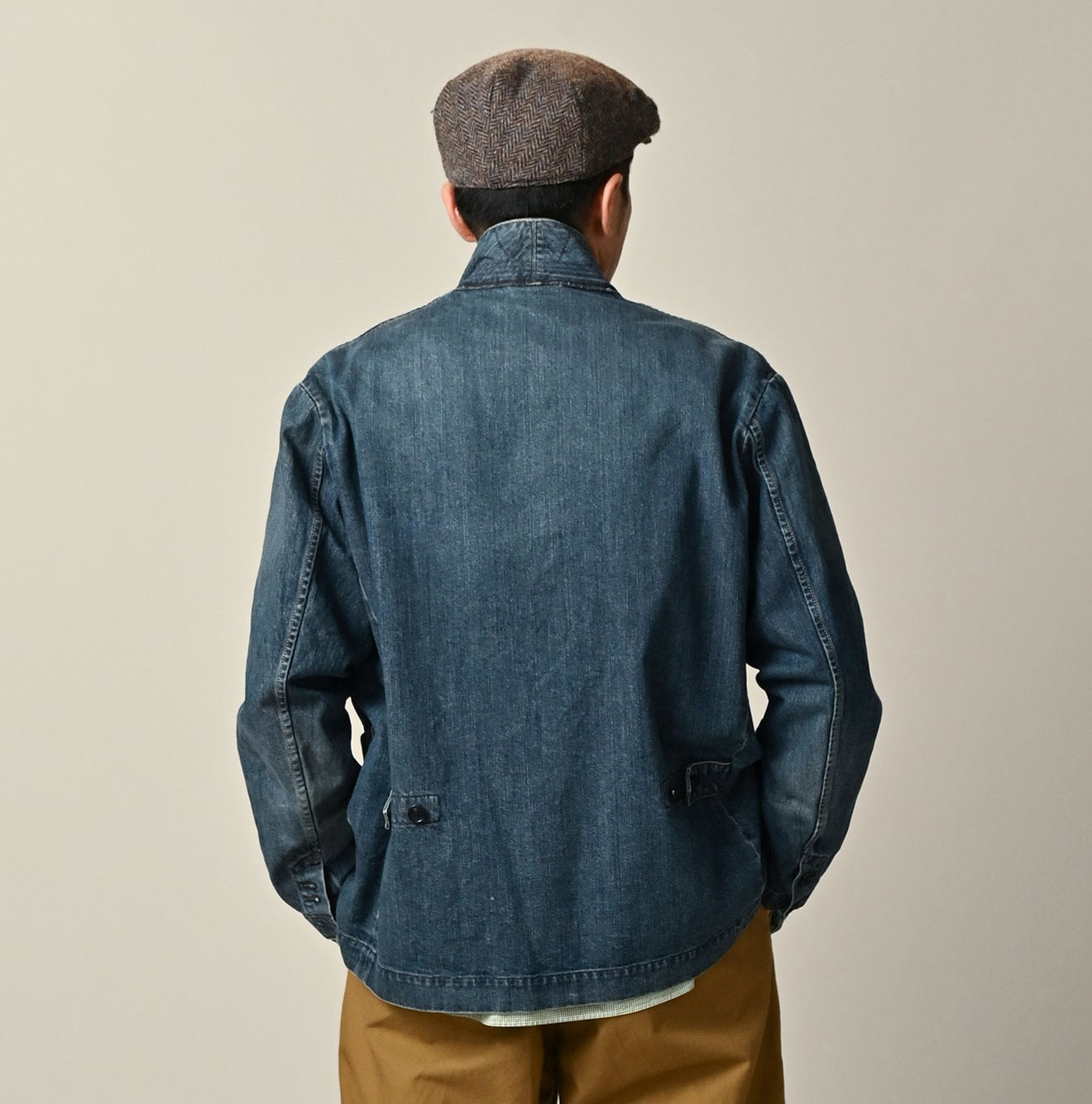 45R Rye Mugi Denim 908 Cardigan Jacket Distressed